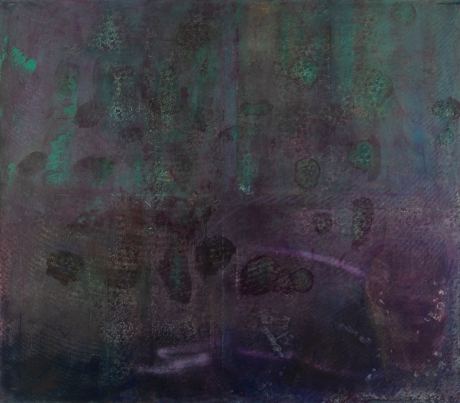 "My method is to avoid heroic gestures, because you get to a point where the heroics kill the beauty of the material"- 140x160cm, oil on canvas - 2023